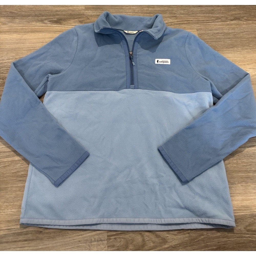 Cotopaxi Sweater Womens Medium Colorblock Amado Fleece 1/4 Zip Pullover Outdoor